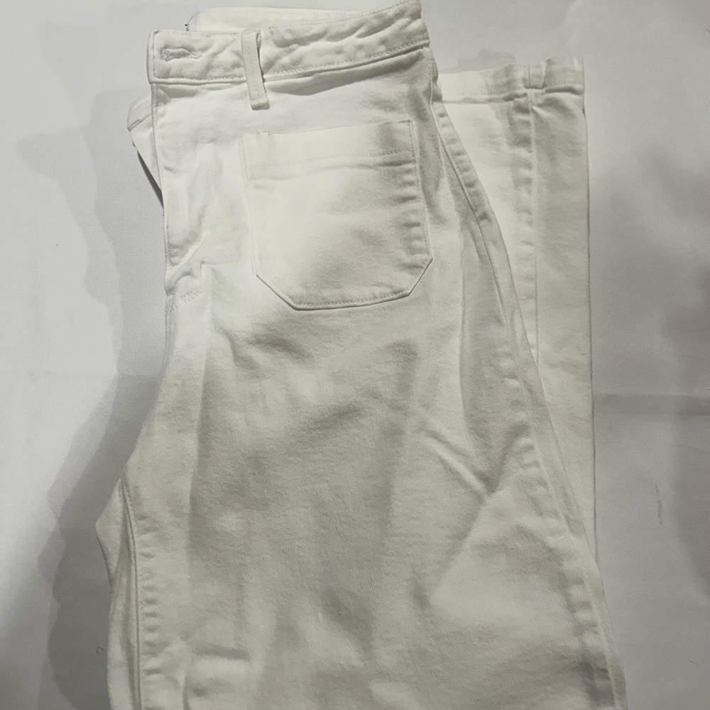 White Wide Legged Pants